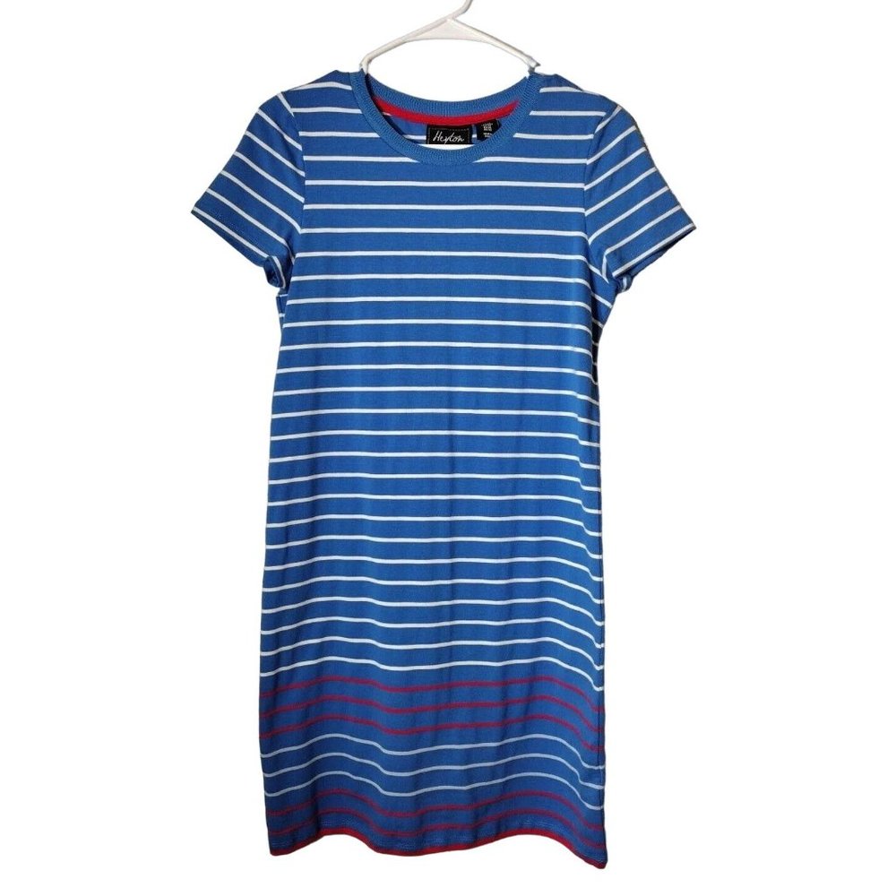 Heyton Dress Womens XS Striped Short Sleeve T-shirt Knee Length